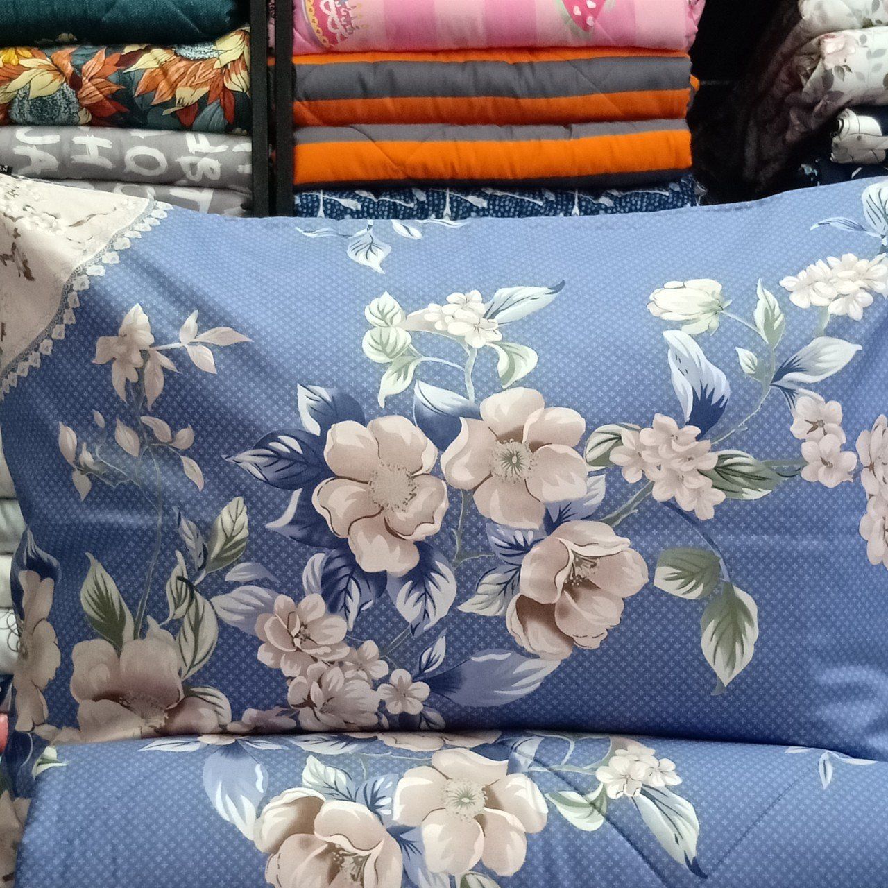  Bedding bộ chăn ga gối đẹp Cánh Tiên Xanh 