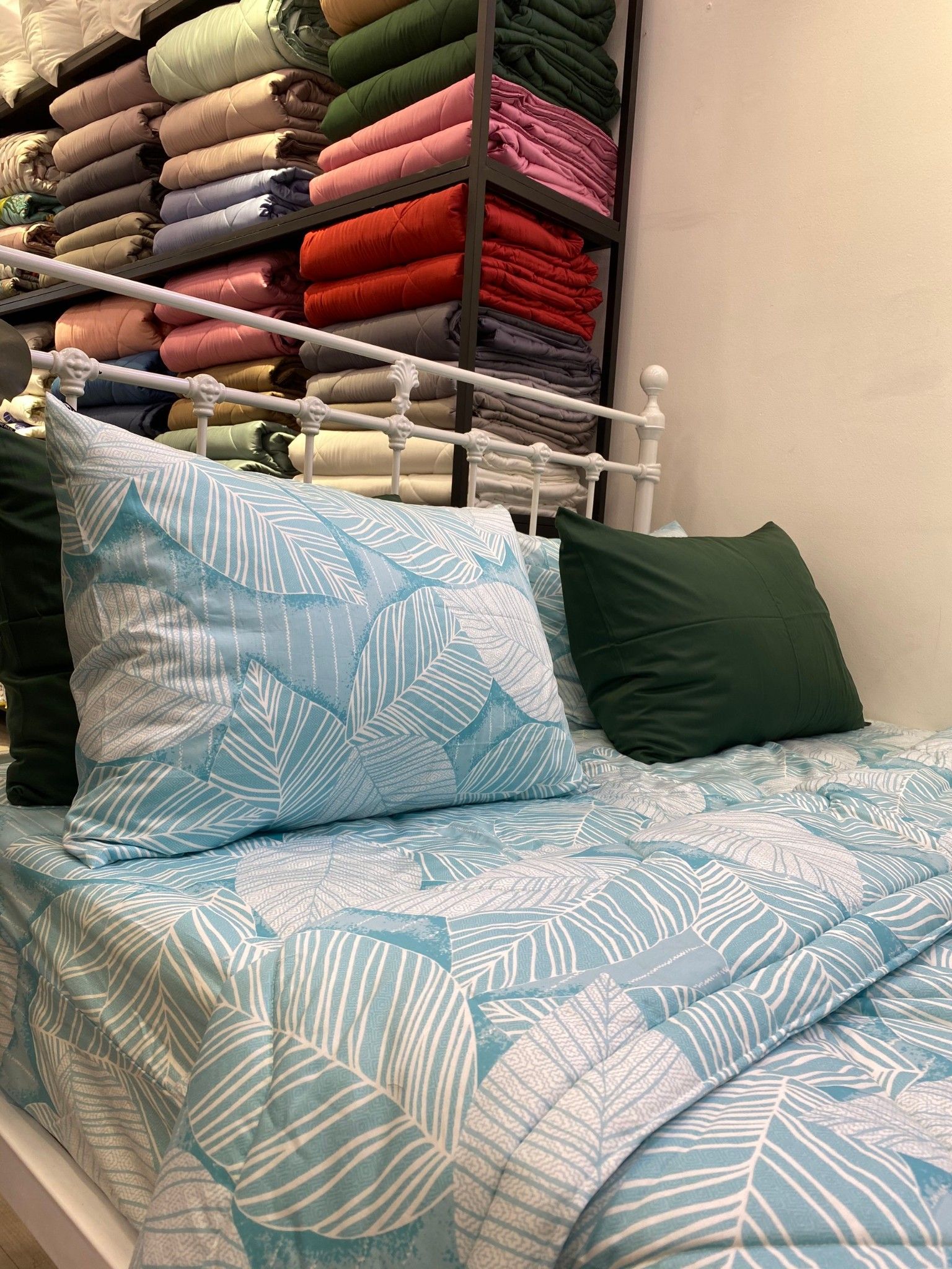  Bedding bộ chăn ga gối đẹp Lá Xanh 