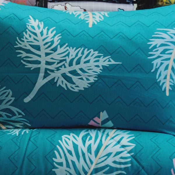  Bedding bộ chăn ga gối đẹp Ngũ Sắc Xanh 