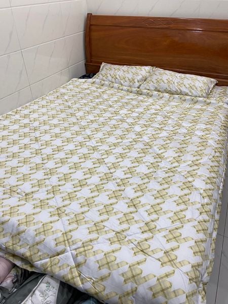  Bedding Bộ Tencel  Kẻ vàng 