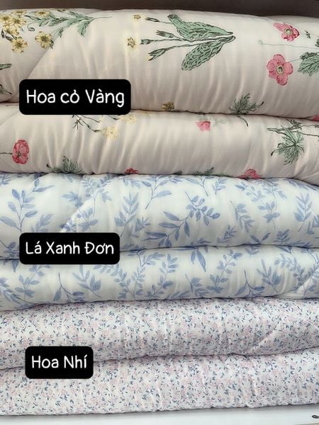  Bedding Bộ Micro Moda Lá Xanh Đơn 