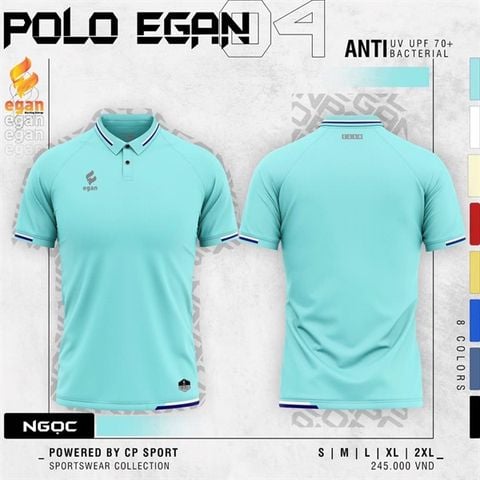 Áo Polo Egan 04 xanh ngọc