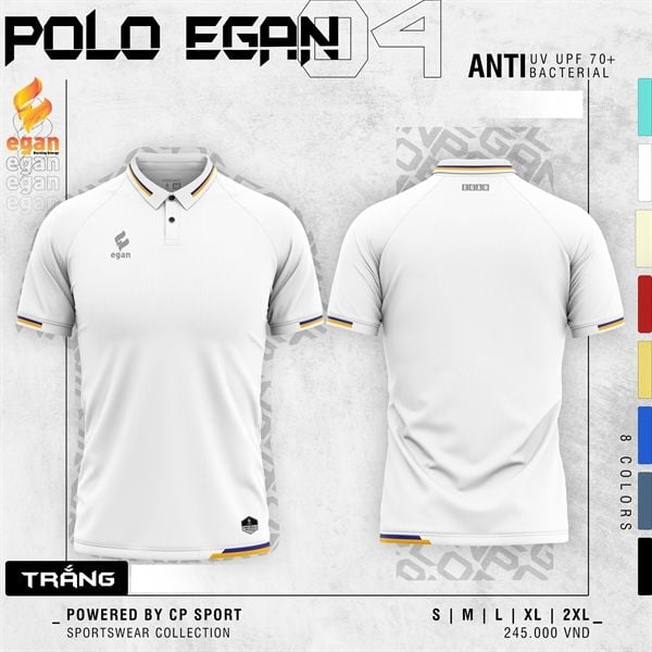 Áo Polo Egan 04 Trắng