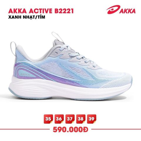 GIÀY THỂ THAO AKKA ACTIVE NỮ B2221 - XANH TRẮNG