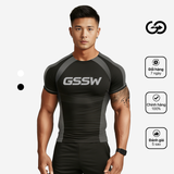  Áo thể thao có tay GOS Fusion in GSSW S17 (phom ôm) 