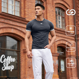  Áo thể thao nam GOS CodeLine S21 (Thun dệt kim) 