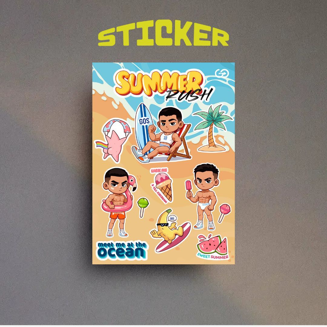  Sticker “Summer Rush” – Soái Ca Mùa Hè GOS 