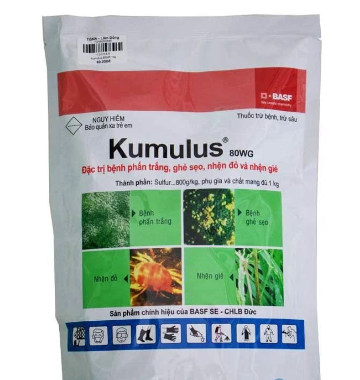  Thuốc Trừ Nhện Và Nấm Bệnh Hại Cây Trồng - Sulfur - Kumulus 80WG 