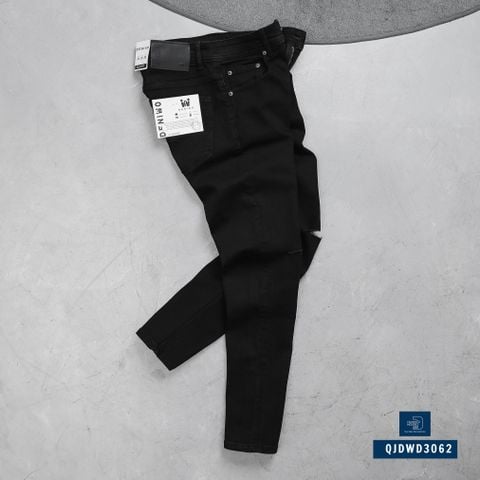  Quần Jean Đen Rách Gối QJDWD3062 