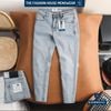 Jean Slim Trơn Light Blue QJDWM5053
