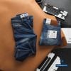 Jean Slim Trơn Dark Blue QJDWM4095