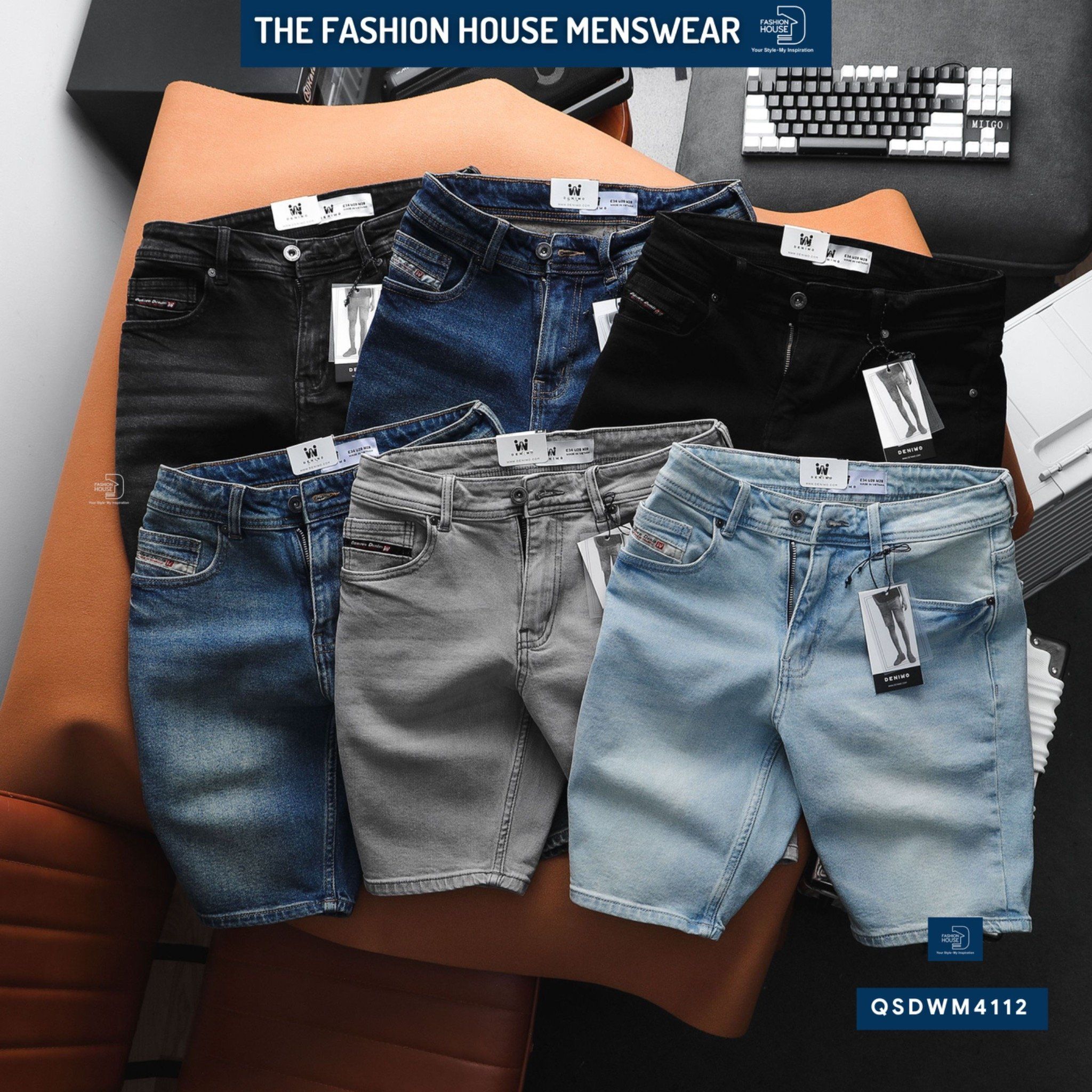 Quần Short Jean Nam Deniwo QSDWM4112