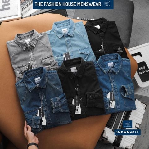  Sơ Mi Dài Tay Denim SMDWM4072 