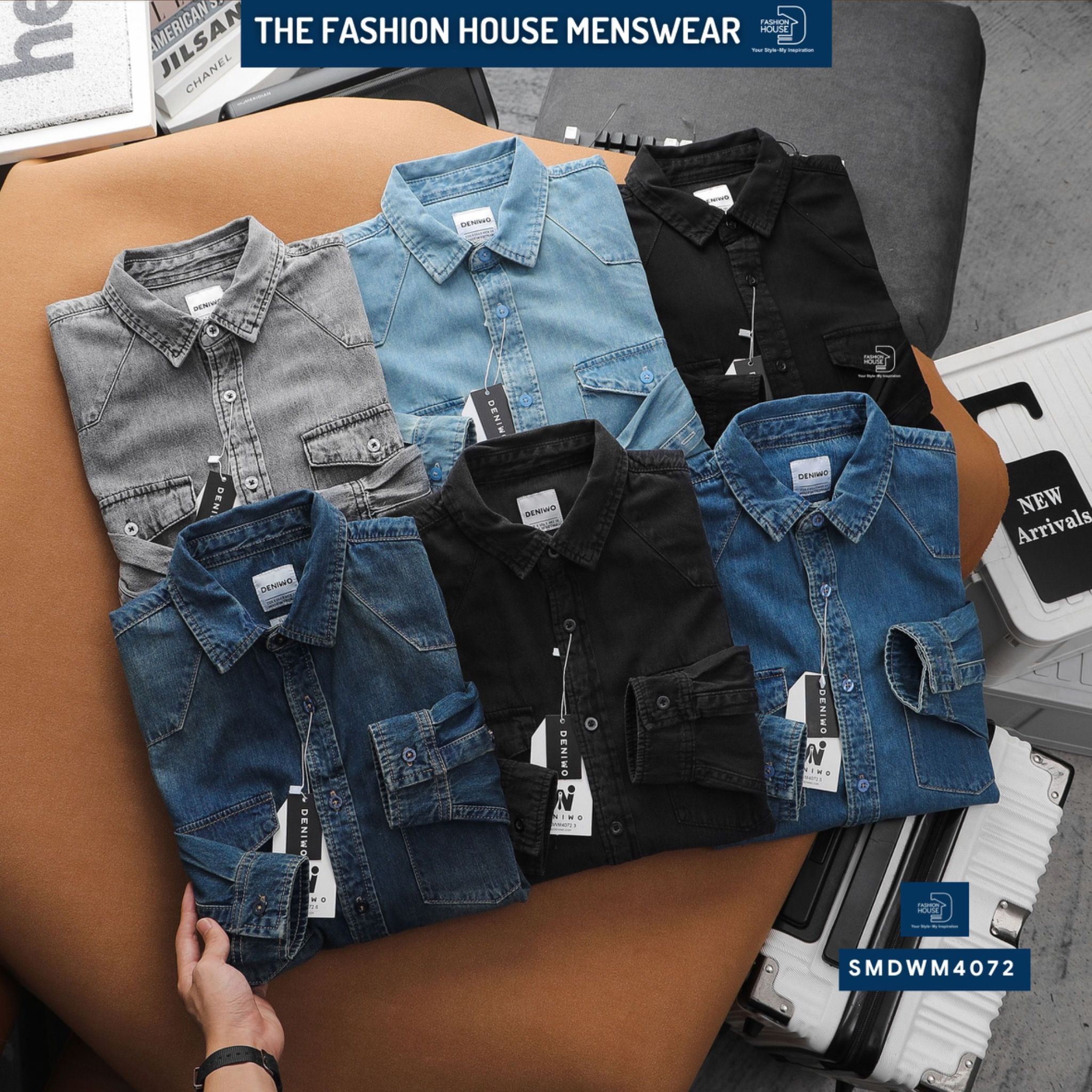 Sơ Mi Dài Tay Denim SMDWM4072