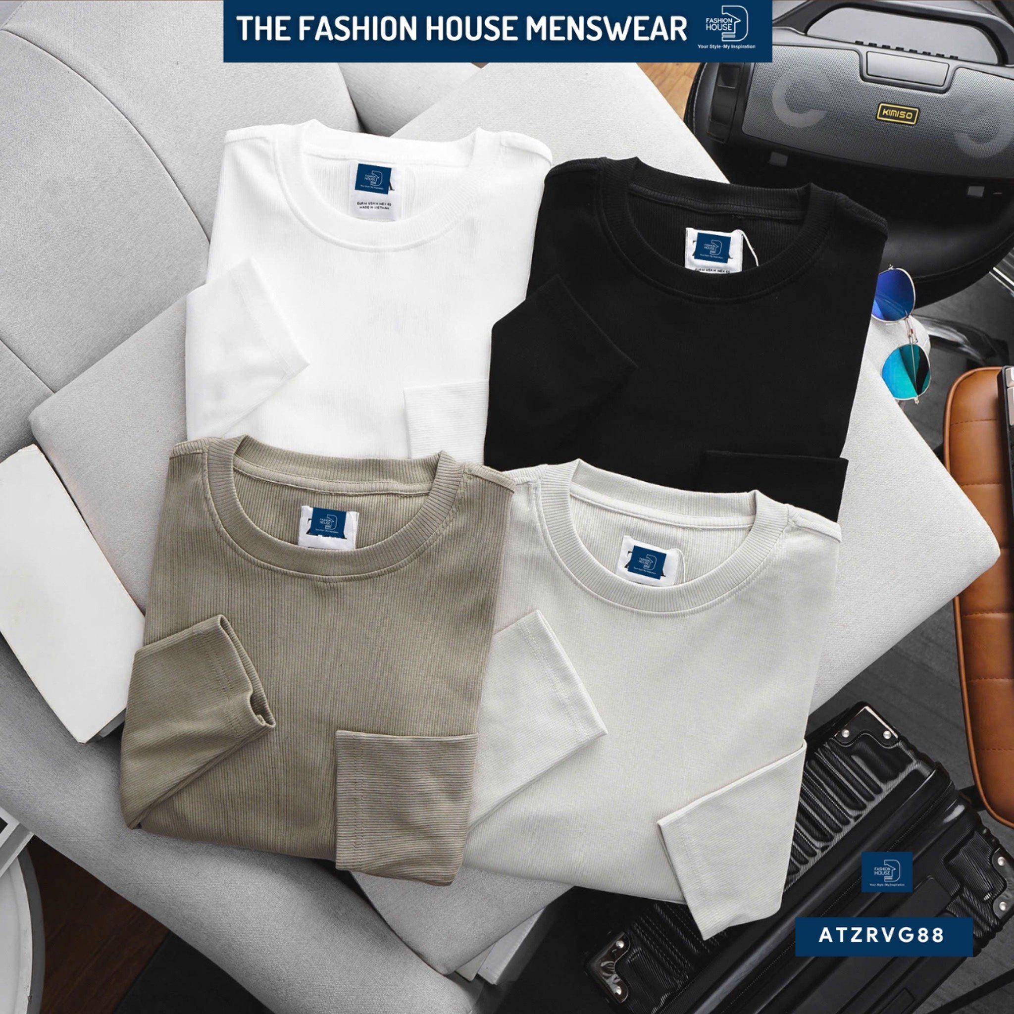 Áo Thun Dài Tay Gân ATZRVG88