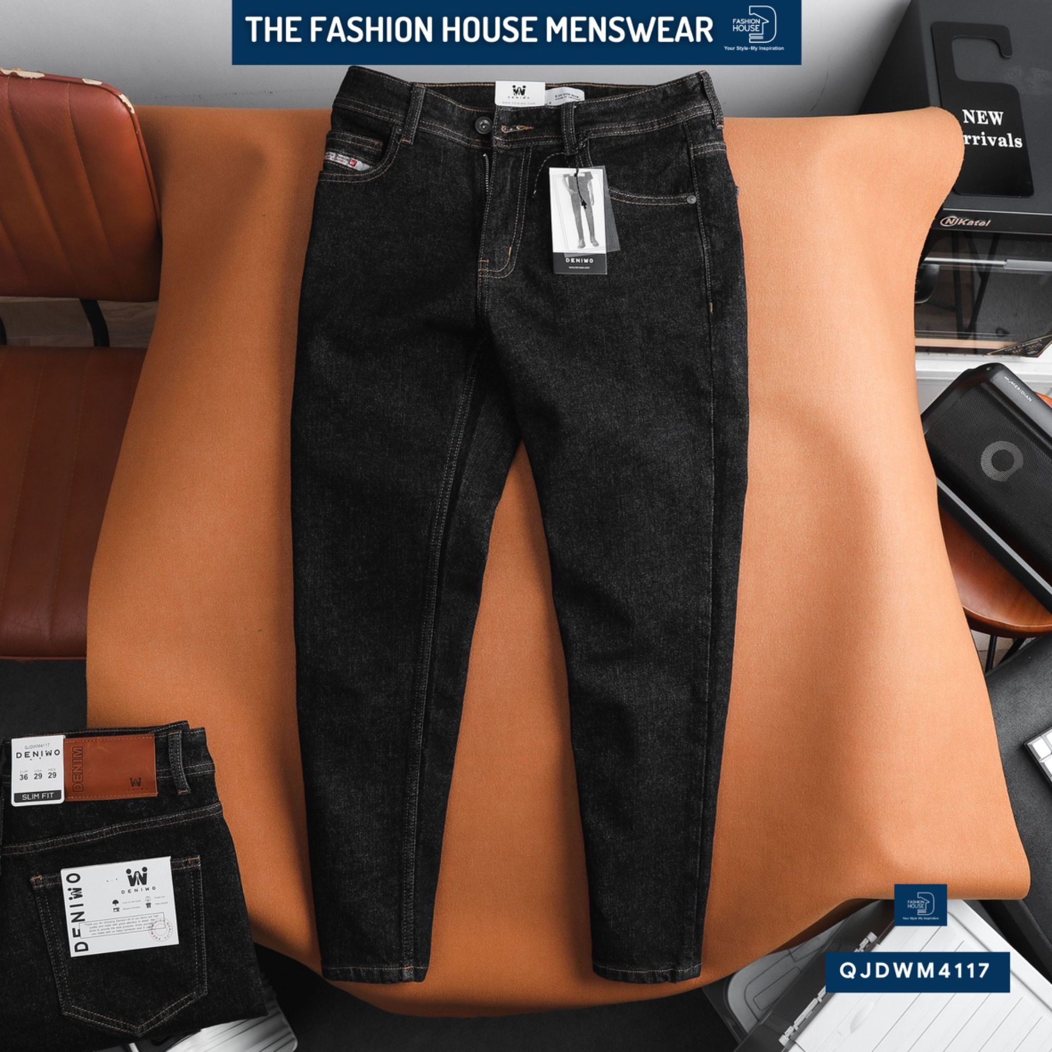 Jean Slim Muối Tiêu QJDWM4117