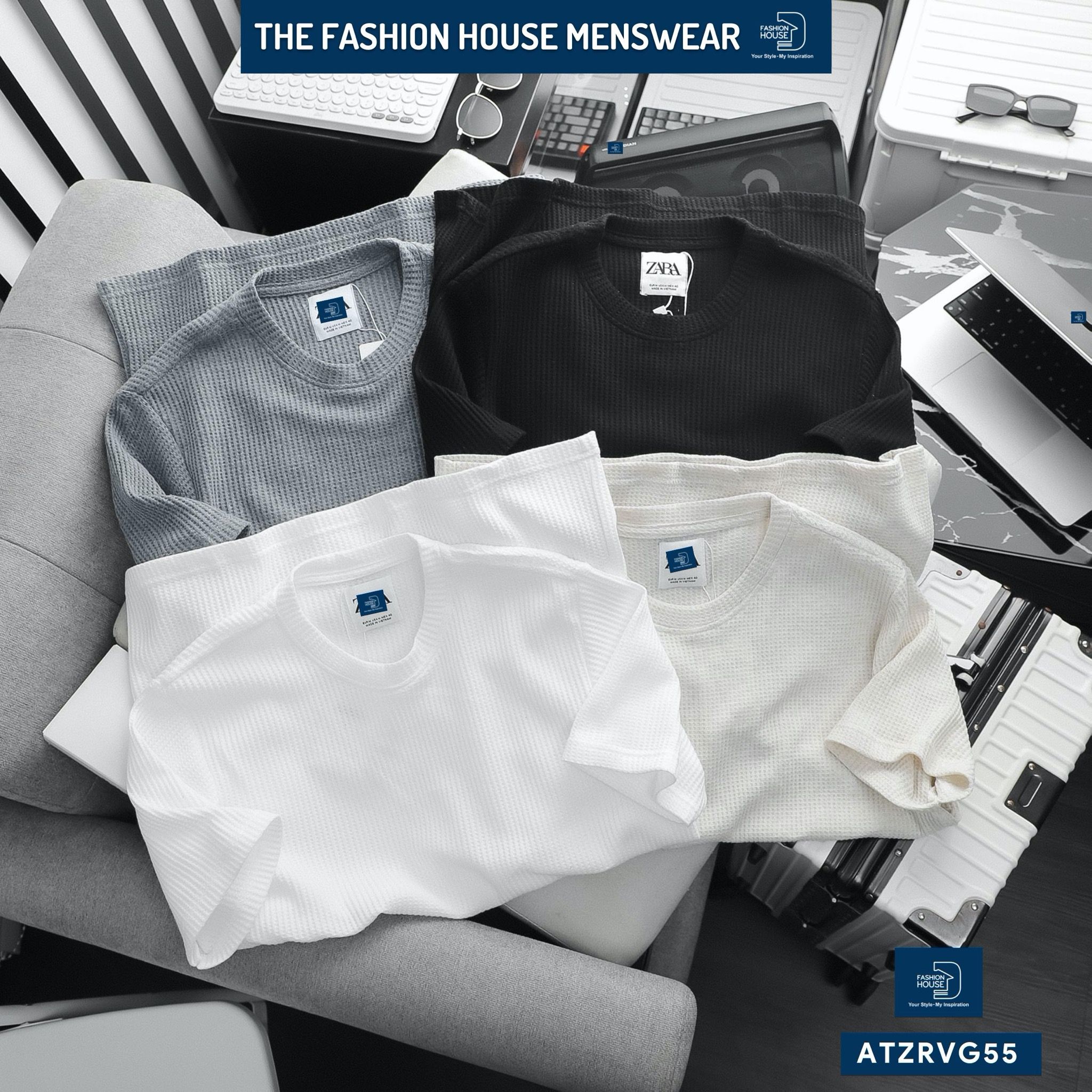 Áo Thun Ngắn Tay Tổ Ong ATZRVG55