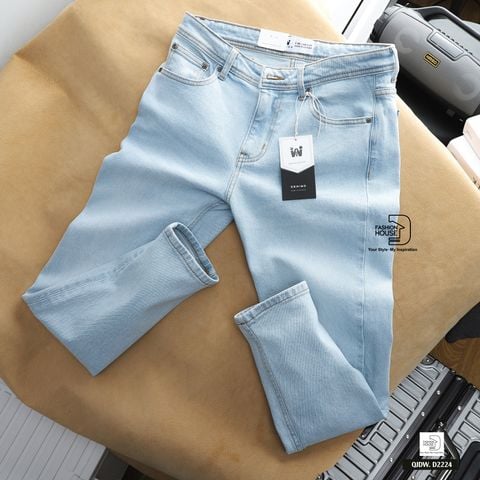  Quần Jean Trơn Light Blue QJDW.D2224 