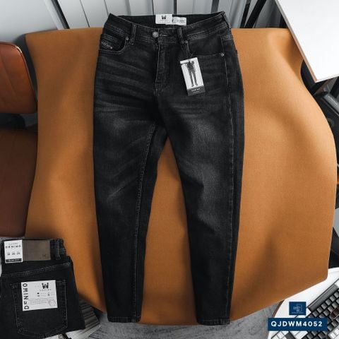  Quần Jean Nam Xám Đậm Slimfit Deniwo QJDWM4052 