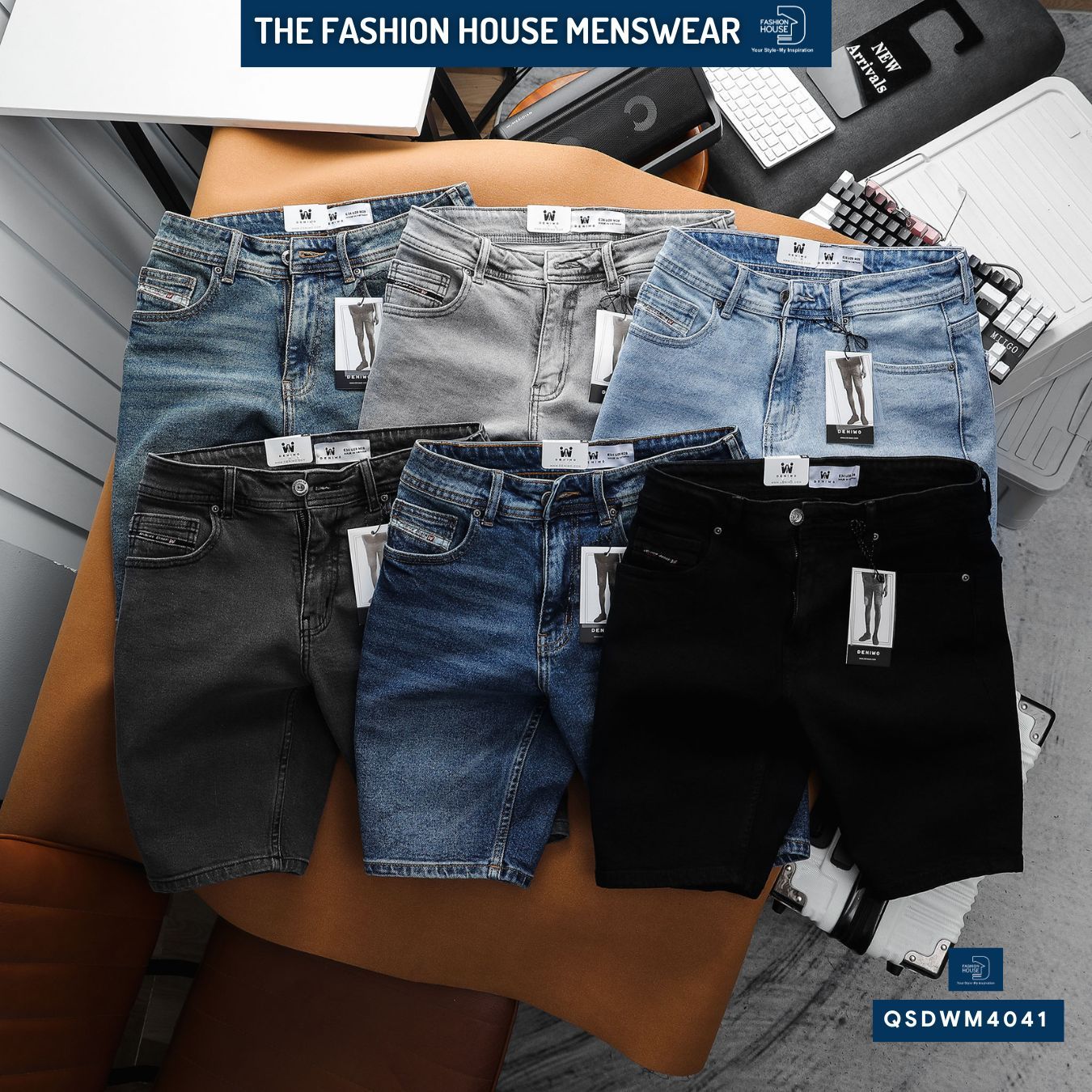Quần Short Jean Nam Deniwo Slimfit QSDWM4041