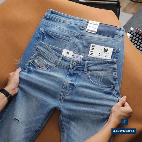  Jean Slim Rách Blue QJDWM4093 