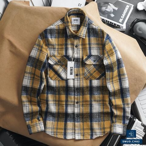  Sơ Mi Dài Tay Dạ Flannel Dày SMUDCH82 