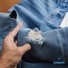 Jean Slim Rách Blue QJDWM4093
