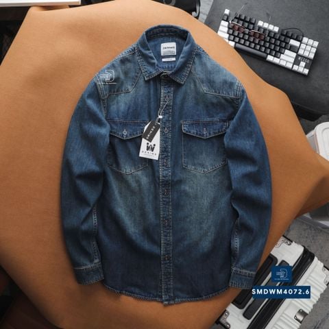  Sơ Mi Dài Tay Denim SMDWM4072 