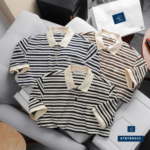  Polo Dệt Sọc Ngang ATBTBN022 