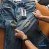 Jean Slim Rách Indigo QJDWM4072