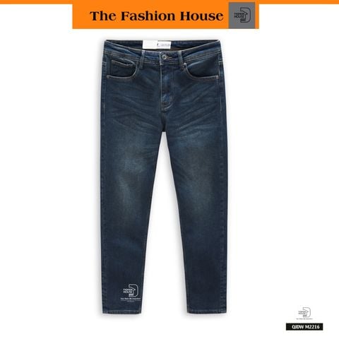  Jeans Dài Trơn Xanh Đá QJDW.M2216 