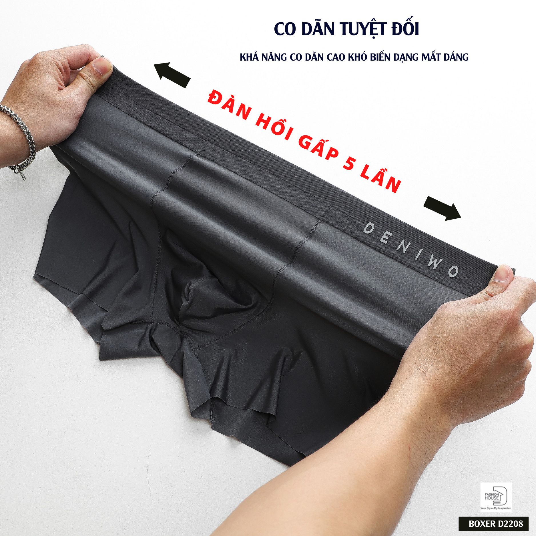 Quần Boxer lụa Deniwo D2208