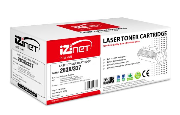  Mực hộp máy in laser iziNet 283X/337 