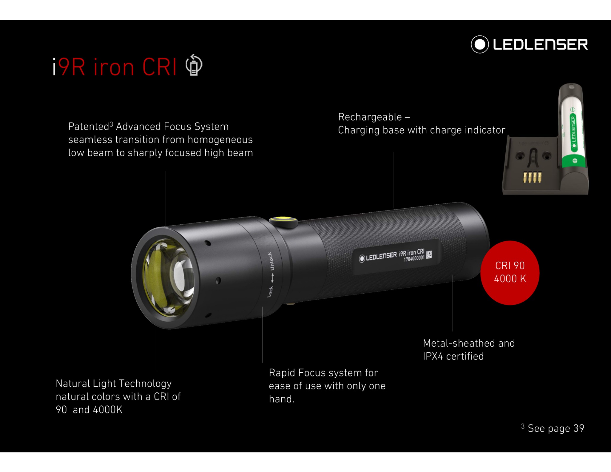ĐÈN PIN LED LENSER i9R IRON CRI – ufovina