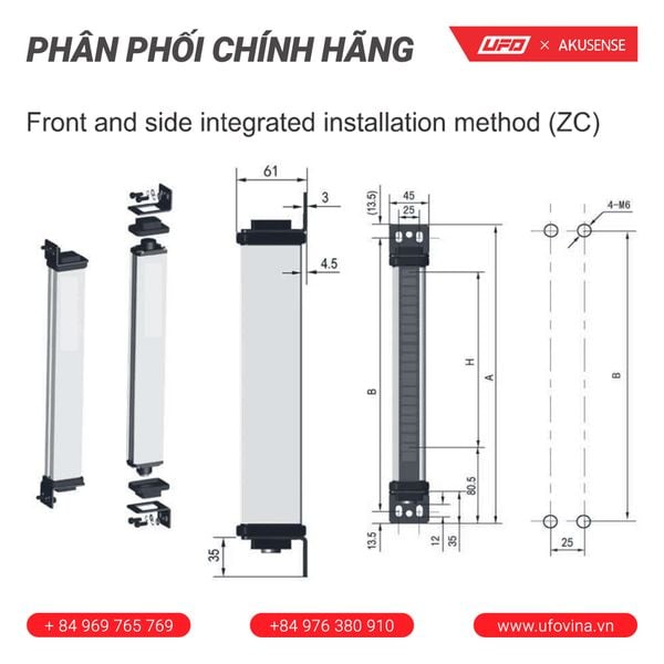  Akusense Area Light Curtain SAF20-T1603PC 