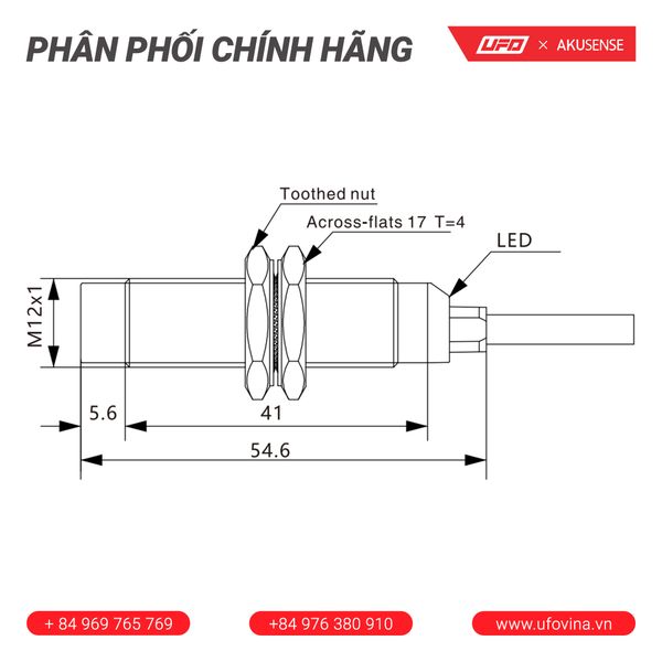  Akusense Extended Distance Sensor TLN12-08NO 