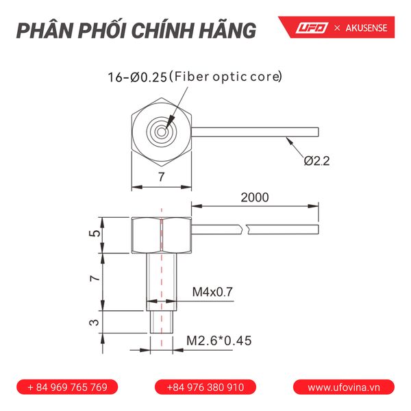  Akusense Universal type fiber optic element PT-C42TZ 