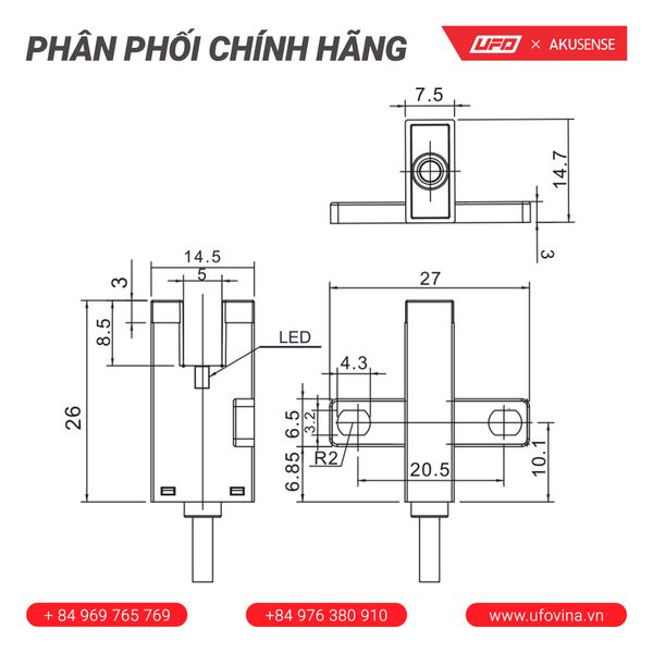  Akusense Slot Sensor ST-303N-W 
