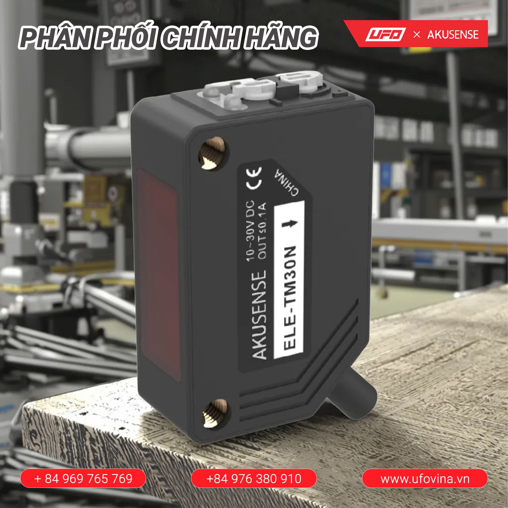  Akusense Square Sensor ELE-TM30N 