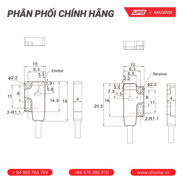  Akusense Thin Sensor ESL-TM01NO 