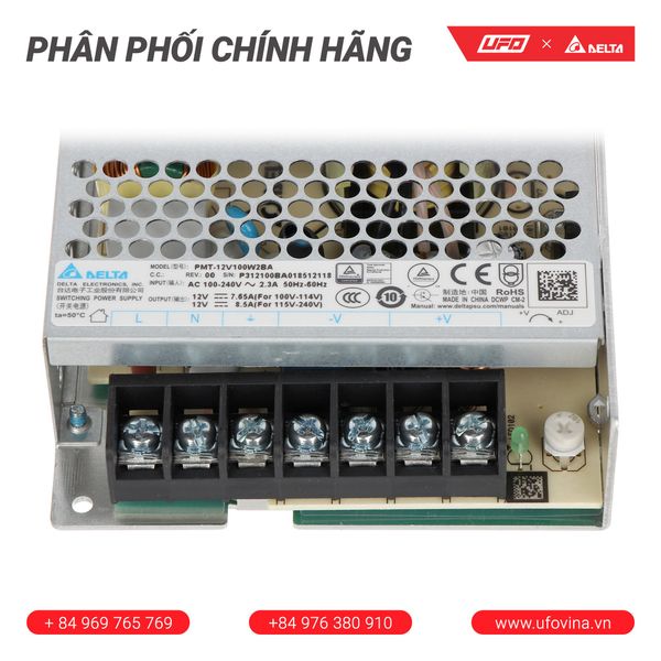  Bộ nguồn Delta - PMT-12V100W2BA 
