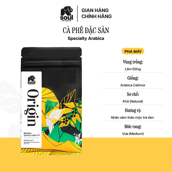  CÀ PHÊ ĐẶC SẢN - SPECIALTY ARABICA - PHA MÁY 