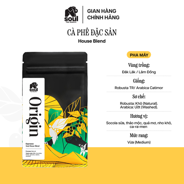  CÀ PHÊ ĐẶC SẢN - HOUSE BLEND - PHA MÁY 