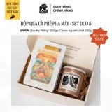  COMBO 2 MÓN: HỘP QUÀ CÀ PHÊ SOULFUL PHA MÁY VÀ CACAO ĐẮK LĂK NGUYÊN CHẤT | DUO 5 