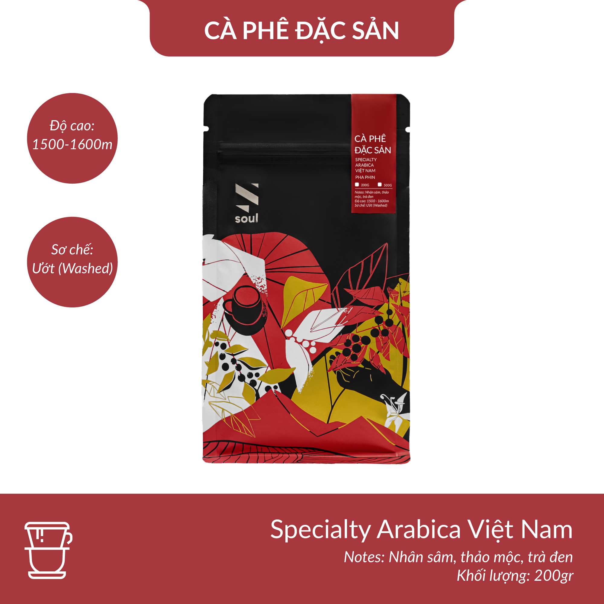  CÀ PHÊ ĐẶC SẢN - SPECIALTY ARABICA  - PHA PHIN 