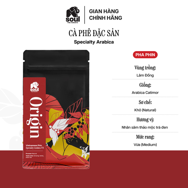  CÀ PHÊ ĐẶC SẢN - SPECIALTY ARABICA  - PHA PHIN 