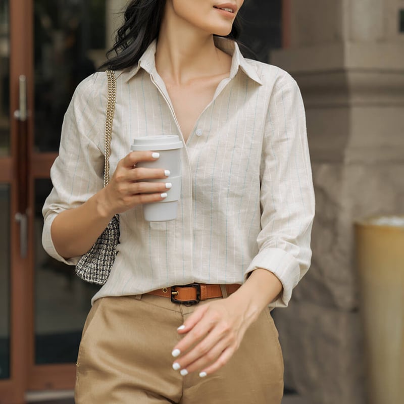 Áo Sơ Mi Tay Dài Nam Linen Có Túi Trơn Form Regular 10S21SHL009 #27 Áo Sơ Mi Tay Dài Nam Linen Có Túi Trơn Form Regular 10S21SHL009