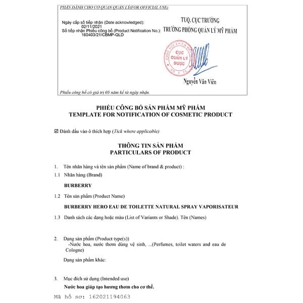 Nước Hoa Mini Burberry Hero EDT 5ml