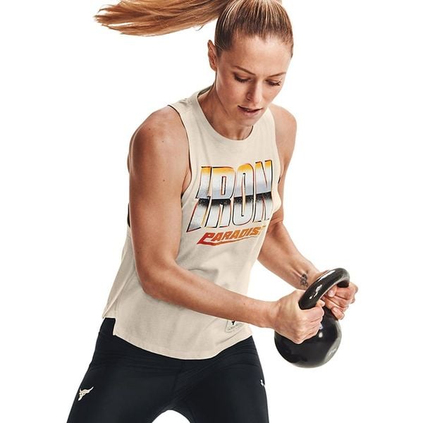 Áo Ba Lỗ Tập luyện Nữ Under Armour UA APP 1361065 PRJCT ROCK IRON TANK 1361065-110