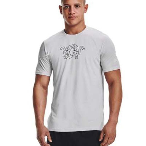 Áo Thun Chạy Bộ Nam Under Armour UA APP 1364871 Run Through SS 1364871-014